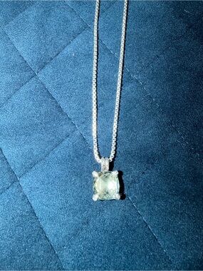 David Yurman Silver Parasolite  11mm Chatelaine Necklace